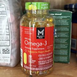 Dầu cá Member’s Member's Mark Omega-3 600mg + Vitamin D3 200 Softgels 3 dau ca bo sung omega 3 va vitamin d3 members mark double strength fish oil 1200mg 200 vien 041124 ka
