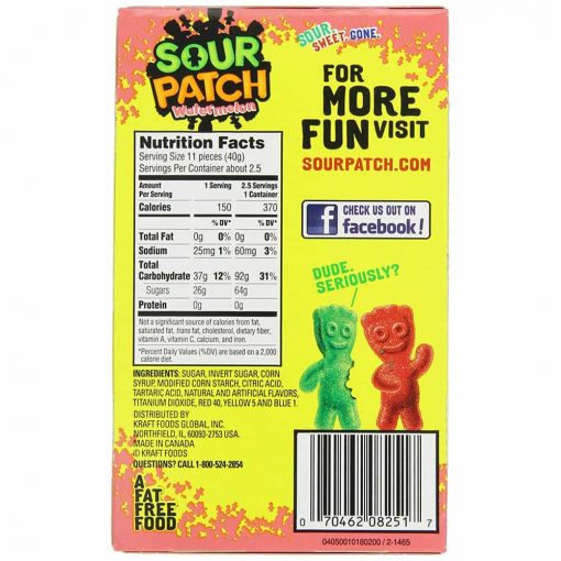 Kẹo dẻo Sour Patch Kids Watermelon Extreme Variety Pack Candy 2.2 lb