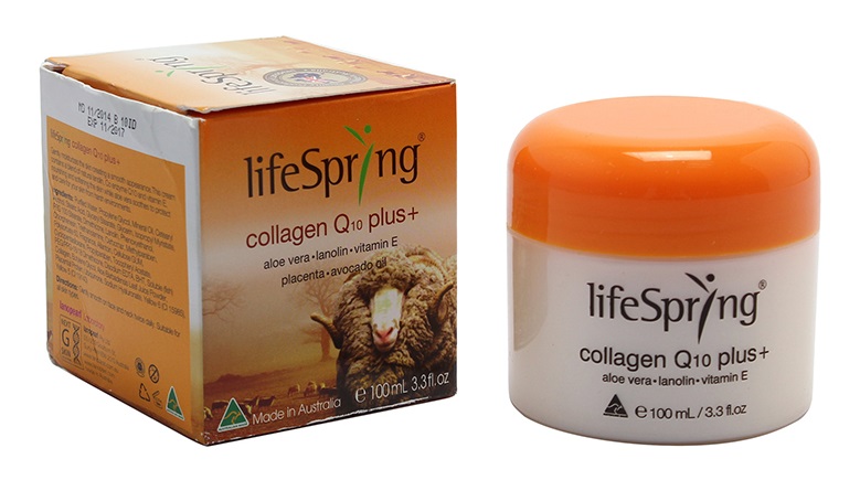 Kem nhau thai cừu chống lão hoá Life Spring của Úc LifeSpring Collagen Q10 Plus Cream 100ml