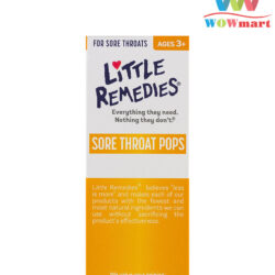 Kẹo ngậm giảm ho cho trẻ Little Remedies Sore Throat Pops (10 cây) 11 Kẹo ngậm trị ho cho trẻ Little Remedies Sore Throat Pops (10 cây)