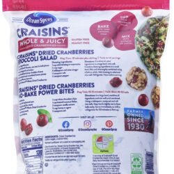 Nam việt quất sấy khô Ocean Spray Craisins Whole Dried Cranberries 1.81kg 8 nam viet quat say kho ocean spray craisins whole dried cranberries 1 8kg knc