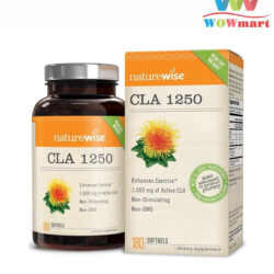 Viên uống giảm cân, săn chắc cơ NatureWise CLA 1250 180 viên