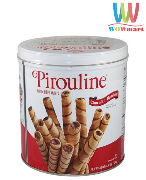 Bánh ống socola Pirouline Chocolate Hazenut 1134g