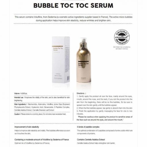 Serum tái tạo da Bubble Toc Toc Serum Hàn Quốc 120ml