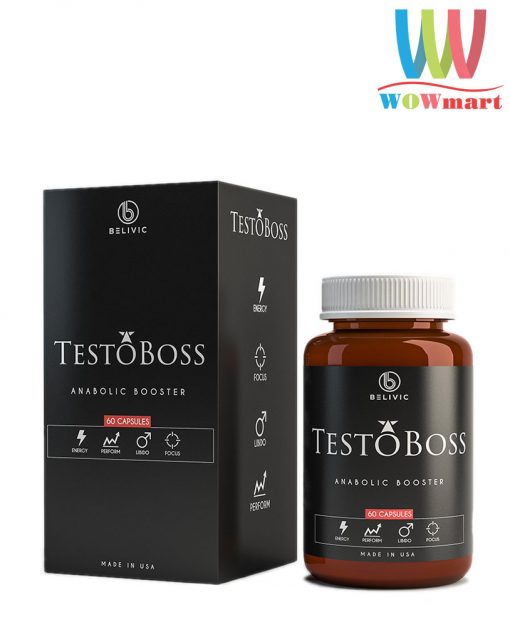 Thuốc tăng cường sinh lý nam TestoBoss Anabolic Booster 60 viên