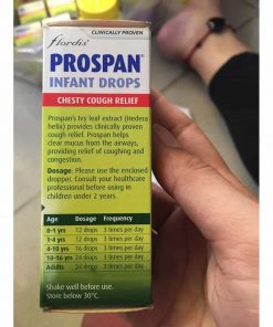 Thuốc trị ho, đau ngực cho trẻ em Prospan Infant aDrops 20ml Úc