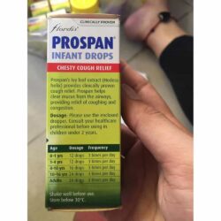 Siro giảm ho, đau ngực cho trẻ em Prospan Infant Drops 20ml Úc 9 Thuốc trị ho, đau ngực cho trẻ em Prospan Infant aDrops 20ml Úc