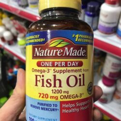 Dầu cá Nature Made Fish Oil 1200mg 720mg Omega-3 100 viên 5 dau ca nature made fish oil 1200mg 720mg omega 3 100 vien 1974