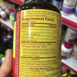 Dầu cá Nature Made Fish Oil 1200mg 720mg Omega-3 100 viên 6 dau ca nature made fish oil 1200mg 720mg omega 3 100 vien 1975