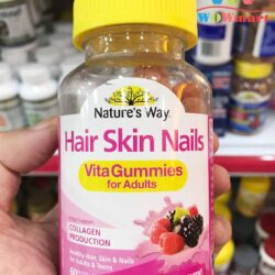 Kẹo bổ sung Vitamin cho da, tóc, móng Nature's Way Hair Skin Nails 60 Gummies 5 keo bo sung vitamin cho da toc mong natures way hair skin nails 60 gummies 1