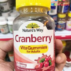 Kẹo Mạn Việt Quất tinh chất chống Oxy hóa Nature's Way Cranberry 50 Gummies 5 keo-man-viet-quat-tinh-chat-chong-oxy-hoa-natures-way-cranberry-50-gummies-1