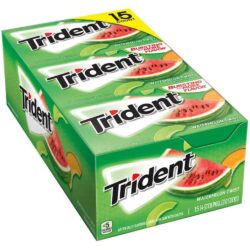 Sing gum Mỹ không đường Trident Watermelon Twist 14 Sticks x15 Pack (Vị dưa hấu) 8 sing gum my khong duong trident sugar free gum mui dua hau ka