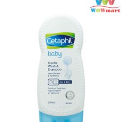 Sữa tắm gội dịu nhẹ cho bé Cetaphil Baby Gentle Wash & Shampoo 230ml