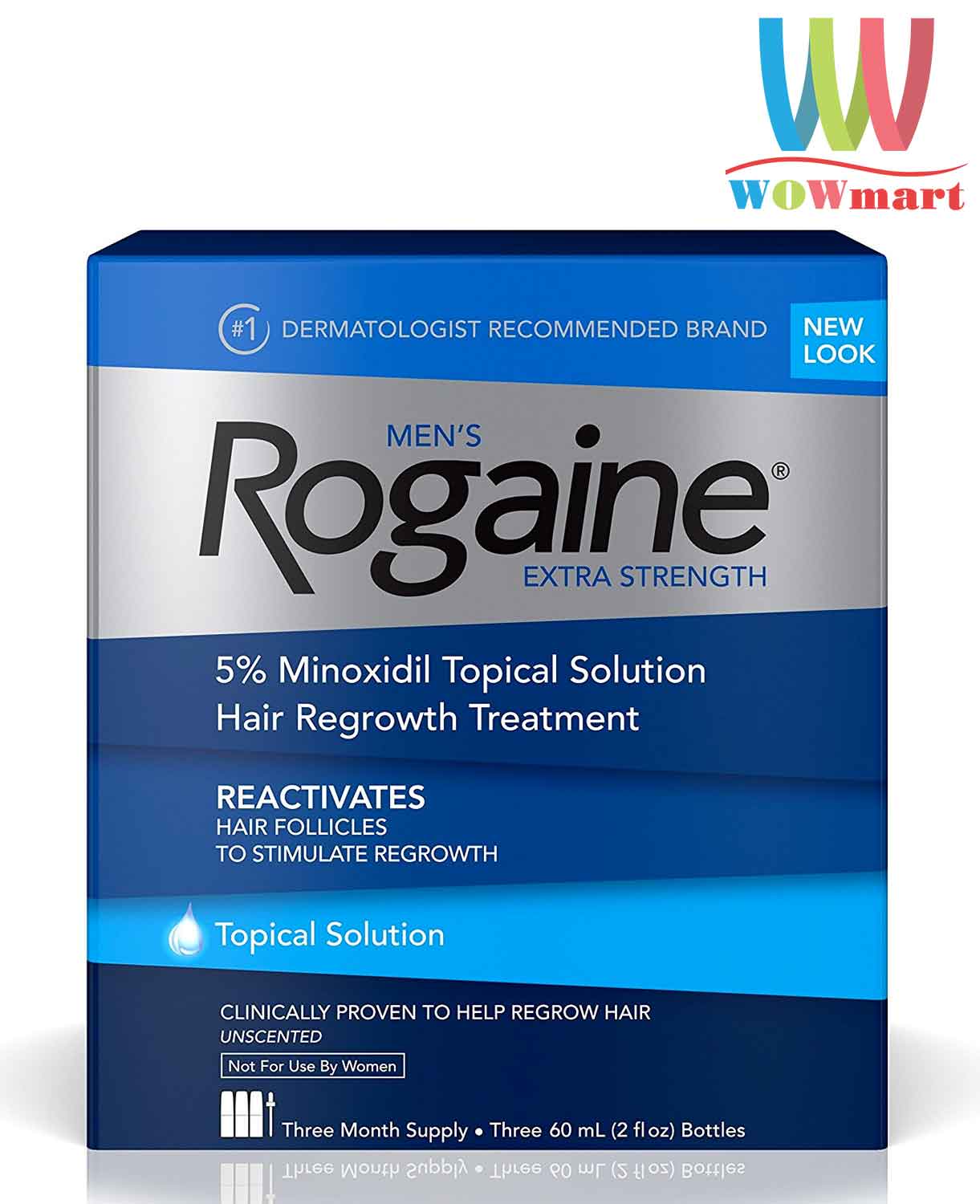 Bộ 3 chai thuốc mọc tóc dành cho nam Mens Rogaine Extra Strength 60ml   Cali Shop