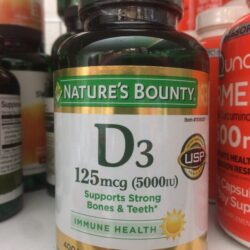 Viên uống bổ sung Vitamin D3 Nature's Bounty Vitamin D3 5000IU 400 viên 9 MẪU MỚI