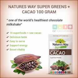 Bột rau củ quả ca cao Nature's Way Super Greens Cacao 100g 5 Bột rau củ quả ca cao Nature's Way Super Greens Cacao 100g