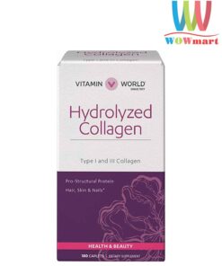 Collagen thuy phan Vitamin World Hydrolyzed Collagen 180 vien