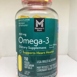 Dầu cá Member’s Mark Triple Strength Fish Oil 1400mg Omega-3 900mg 150 Softgels 12 dau ca members mark triple strength fish oil 1400mg 150 softgels 261224 ka