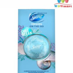 Lăn khử mùi sáp Secret Invisible Solid Freshies On-The-Go Antiperspirant Deodorant 14g (nhiều mùi) 7 invisible solid secret freshies on the go chill ocean 14g xanh