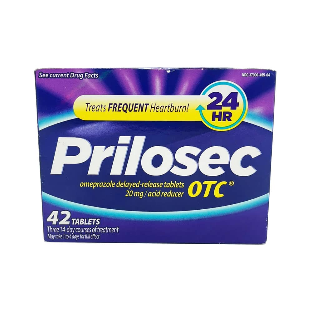 Liệu trình cắt cơn đau dạ dày Prilosec Frequent Heartburn and Acid Reducer 42 viên 1 Liệu trình cắt cơn đau dạ dày Prilosec Frequent Heartburn and Acid Reducer 42 viên
