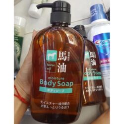Sữa tắm mỡ ngựa Nhật Bản Horse Oil Moisture Body Soap 600ml 7 ngua2
