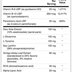 Viên uống bổ não Swanson Condition Specific Brain Essentials 60 Veggie Capsules 6 swanson condition specific brain essentials