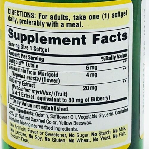 Viên bổ mắt Puritan’s Pride Herba Vision Gold 60 Softgels 13 thuoc bo mat puritans pride herba vision lutein 60 softgels 271025 kd