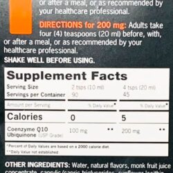 Bổ sung CoQ10 dạng nước Qunol Liquid Superior Absorption CoQ10 900ml 13 thuoc bo tim dang nuoc qunol liquid superior absorption coq10 900ml kf