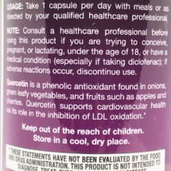 thuoc ho tro dieu tri va ngan ngua benh gut jarrow quercetin 500mg 100 vien knwa