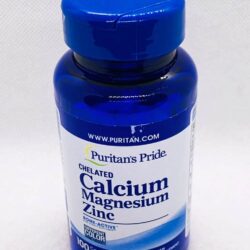 vien uong bo xuong puritans pride calcium magnesium zinc 100 vien kb