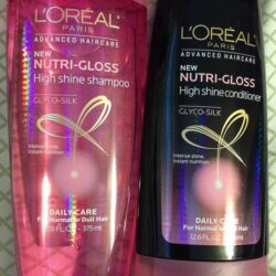 Bộ dầu gội và dầu xả L'Oreal Nutri-Gloss tăng cường độ bóng cho tóc 375ml 5 bo10