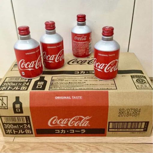 Coca Nhật chai nhôm nắp vặn 300ml x24 chai