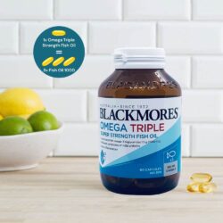Dầu cá hàm lượng cao Blackmores Omega Triple Concentrated Fish Oil 60 viên 13 dau ca ham luong cao blackmores omega triple concentrated fish oil 60 vien knf