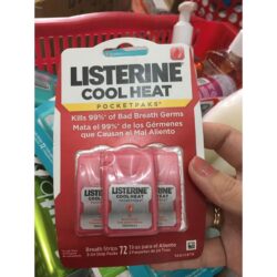 Miếng ngậm thơm miệng Listerine Pocketpaks Cool Heat 72 miếng (Vị quế) 7 mn3