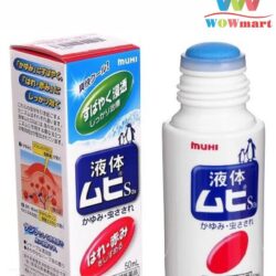 Bôi muỗi đốt và côn trùng cắn Nhật Muhi dạng lăn 50ml 3 muhi tri muoi dot con trung can nhat ban