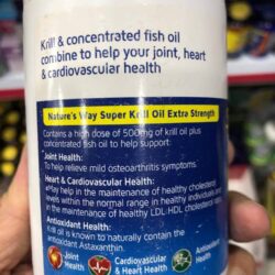 Dầu nhuyễn thể Nature’s Way Super Krill OIl Extra Strength+Fish Oil 60 Soft Capsules 7 natures way super krill oil extra strengthfish oil 60 soft capsules 1410