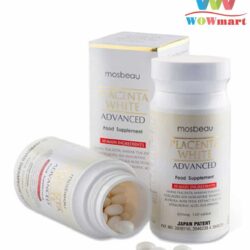 Viên uống nhau thai ngựa dưỡng trắng da Mosbeau Placenta White Advanced 650mg 120 Tablets