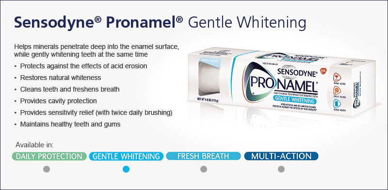 Kem đánh răng Sensodyne Pronamel Gentle Whitening 184.3g x4 Pack