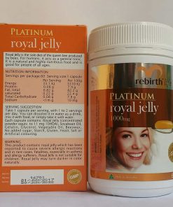 Sữa ong chúa Úc Rebirth Life Platinum Royal Jelly 1000mg 60 viên