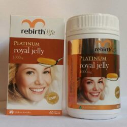 Sữa ong chúa Úc Rebirth Life Platinum Royal Jelly 1000mg 60 viên