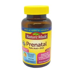 Vitamin cho bà bầu Nature Made Prenatal Multi DHA 90 viên