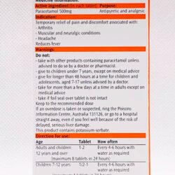 thuoc giam dau ha sot panamax paracetamol 500mg 100 tablets kna