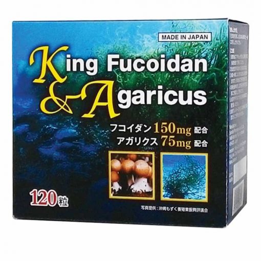 Thuốc hỗ trợ điều trị ung thư King Fucoidan Agaricus Nhật Bản 120 viên