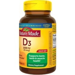 Viên uống bổ sung Vitamin D3 Nature Made D3 1000 IU (25mcg) 300 Tablets 6 thuoc uong bo sung vitamin d3 nature made d3 1000 iu 300 vien knwd