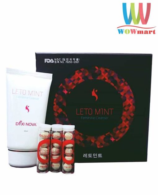 Set viên đặt “cô bé” trẻ hóa "cô bé" Leto Mint Feminine Cleanser