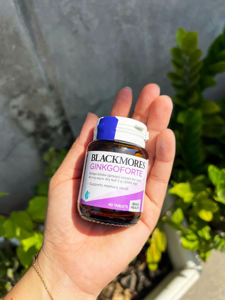 Viên uống bổ não, tăng cường trí nhớ Blackmores Ginkgo Forte 40 Tablets 2 Viên uống bổ não, tăng cường trí nhớ Blackmores Ginkgo Forte 40 Tablets - Ảnh 2