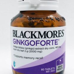 Viên uống bổ não, tăng cường trí nhớ Blackmores Ginkgo Forte 80 Tablets 6 vien uong bo nao tang cuong tri nho blackmores ginkgo forte 80 tablets knb