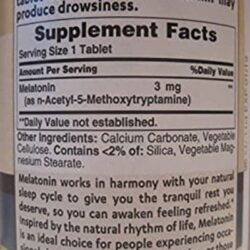 Giúp ngủ ngon Vitamin World Melatonin 3mg 120 Tablets 5 vitamin world melatonin 3mg tablets