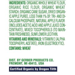 banh an dam gerber organic puffs apple vi tao ingr