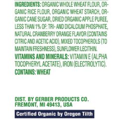 banh an dam gerber organic puffs cranberry orange vi cam ingr